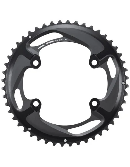 Kettingblad 48T Shimano GRX FC-RX810 2 x 11 speed - zwart