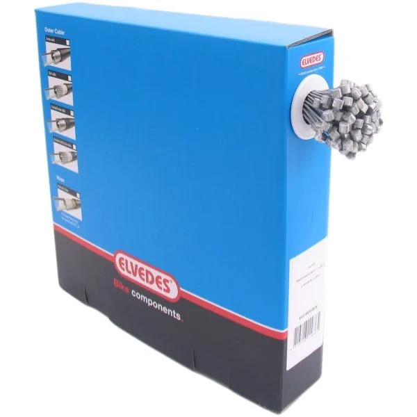 Schakel binnenkabel Elvedes 2250mm RVS Slick ø1,1mm N-nippel (100 stuks) - Zilver