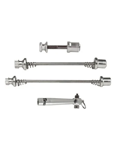 Snelspannerset Tranz X OLD 100 + 130mm - zilver