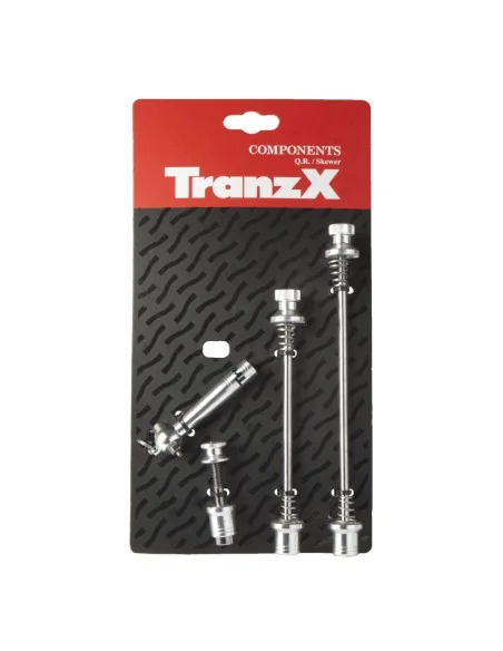 Snelspannerset Tranz X OLD 100 + 130mm - zilver