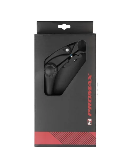 Stuurpen 1" Promax aluminium 0-70° verstelbare hoek met Ø25,4 mm klem - zwart