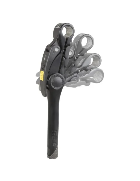 Stuurpen 1" Promax aluminium 0-70° verstelbare hoek met Ø25,4 mm klem - zwart