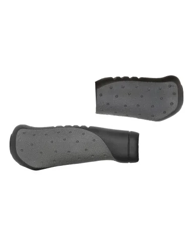 Handvatset Velo Ergogel D2 135/92mm met gelvulling - zwart/grijs