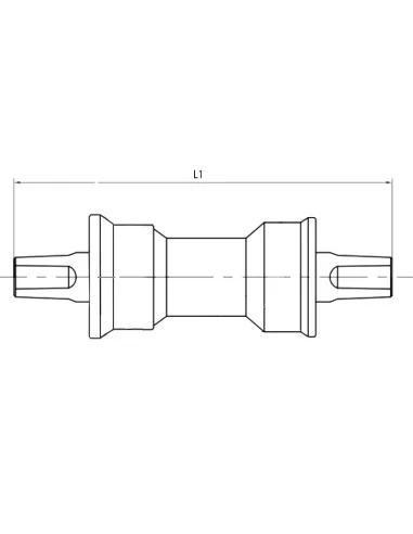 Reparatie trapas M-Wave "Carousel" 127/68mm - Zilver