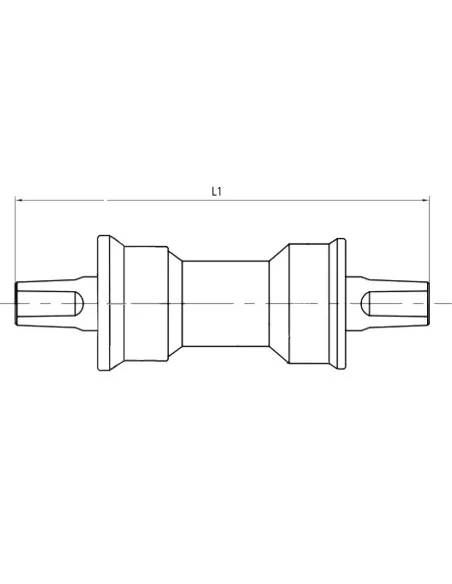 Reparatie trapas M-Wave "Carousel" 127/68mm - Zilver