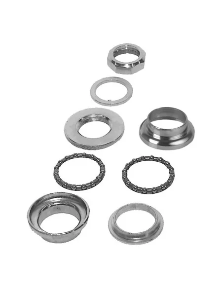 Balhoofd 1" Eco Ahead voor 25,4mm stuur (B130mm / B230mm) staal - zilver