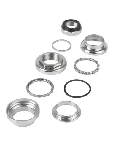 Balhoofd 1a" Neco Ahead voor 25,4mm stuur (B130mm / B230mm) staal - Zilver