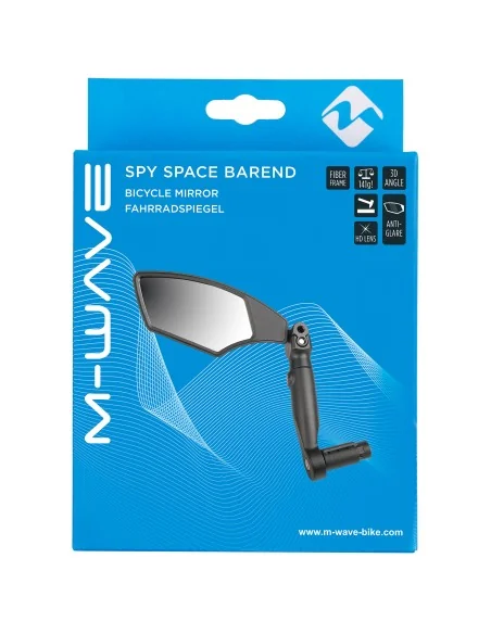 Fietsspiegel voor links M-Wave Spy Space Barend - montage op stuuruiteinde