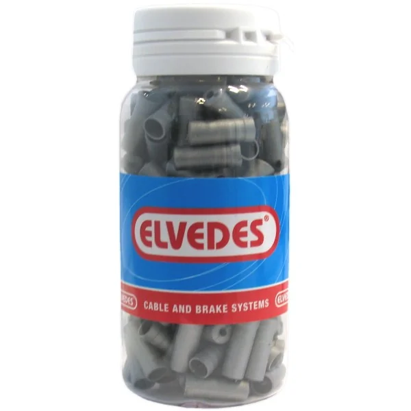 Kabelhoedje Elvedes Ø5,0mm kunststof - zilver (150 stuks)