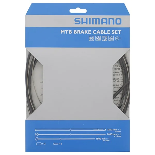 Remkabelset Shimano MTB RVS - zwart