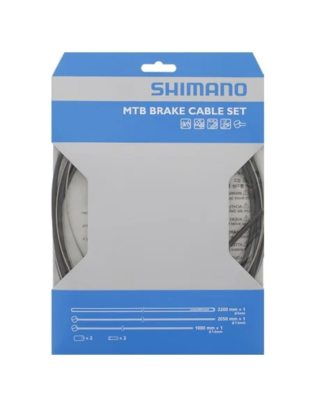 Remkabelset Shimano MTB RVS - zwart