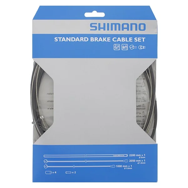 Remkabelset Shimano staal - zwart