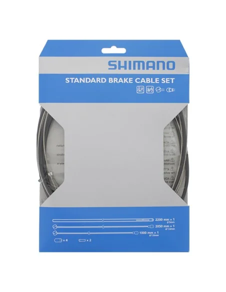 Remkabelset Shimano staal - zwart