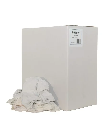 Euro witte poetslappen / poetsdoeken 1e kwaliteit - doos á 10kg