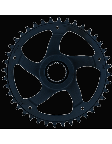 Kettingblad 40T KMC - geschikt voor Bosch generatie 4 - zwart