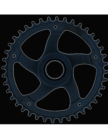 Kettingblad 40T KMC - geschikt voor Bosch generatie 4 - zwart