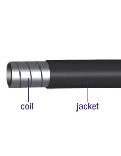 Rem buitenkabel Elvedes zonder teflon voering ø5,0mm / 30 meter - zwart (in een doos)
