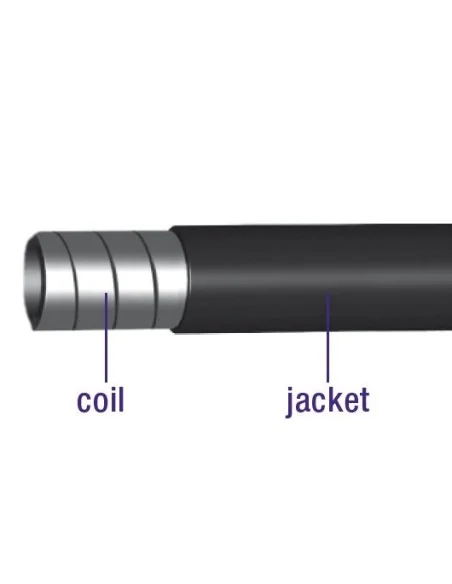 Rem buitenkabel Elvedes zonder voering ø5mm / 10 meter - zwart (rol)