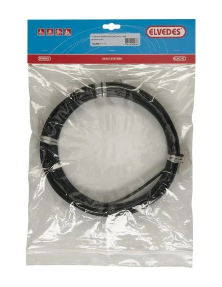 Rem buitenkabel Elvedes met teflon voering ø5,0mm / 10 meter - zwart (rol)