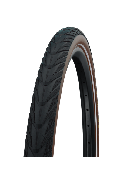 Buitenband Schwalbe Energizer Plus GreenGuard 28 x 1.75" / 47-622 mm - zwart/bruin met reflectie