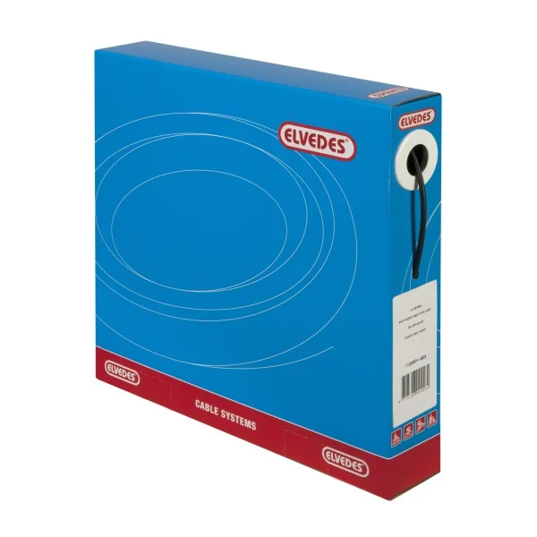 Schakel buitenkabel Elvedes met teflon voering 30 meter / Ø4,2mm - zwart (30 meter in doos)