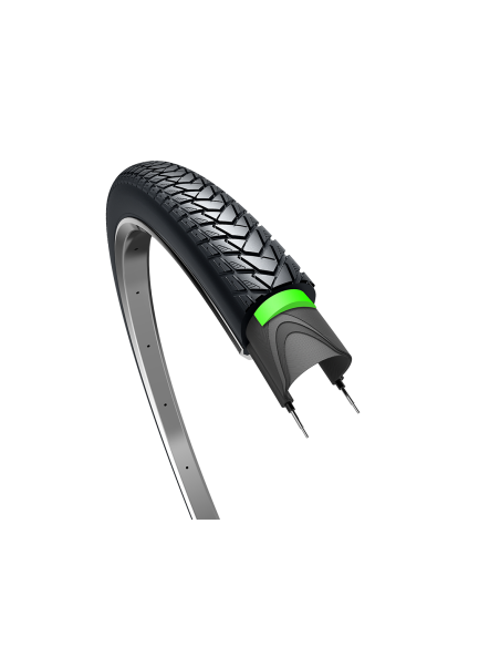 Buitenband Edge Traveller Protect 28 x 1.40" / 37-622mm - zwart met reflectie