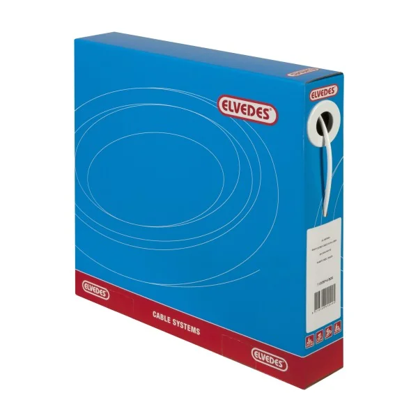 Schakel buitenkabel Elvedes met teflon voering 30 meter / Ø4,2mm - wit (30 meter in doos)
