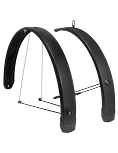 Spatbord set Eurofender Tempo Square 28 inch 65mm - zwart