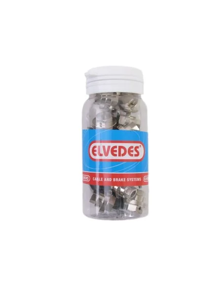 Schroefnippels met E-caps Elvedes rollerbrake BR-IM81/80/55/45 - messing (15 stuks)