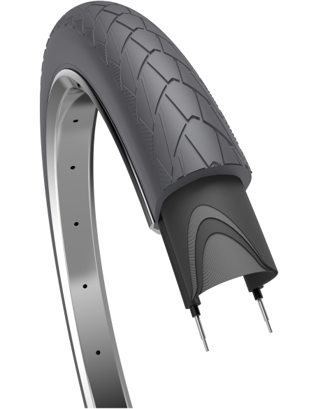 Buitenband Edge Mambo 28 x 2.00"/ 50-622 mm - grijs met reflectie