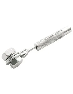 Universele kabelspanner Elvedes Sturmey Archer 25 mm - messing (15 stuks) - Zilver