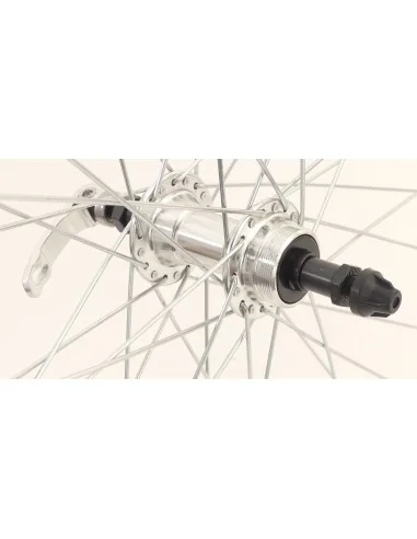 Achterwiel 28 x 1/4" ZAC19 Freewheel QR - zilver