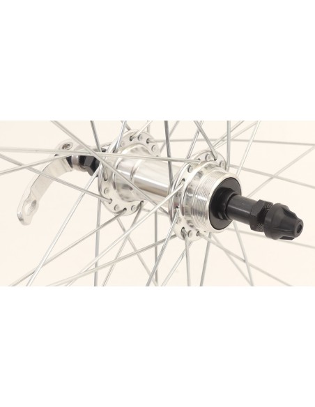 Achterwiel 28 x 1/4" ZAC19 Freewheel QR - zilver