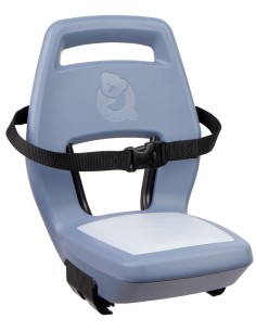 Kinderzitje achter Qibbel Junior 6+ met voetsteunen, gordel en beschermplaat - blauw