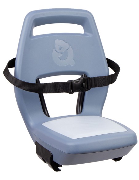 Kinderzitje achter Qibbel Junior 6+ met voetsteunen, gordel en beschermplaat - blauw