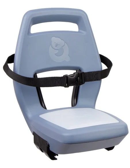Kinderzitje achter Qibbel Junior 6+ met voetsteunen, gordel en beschermplaat - blauw