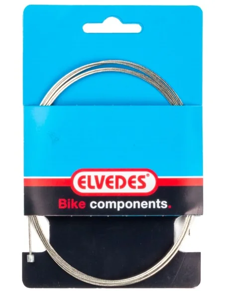 Schakel binnenkabel Elvedes 5000mm RVS ø1,1mm Shimano / SRAM N-nippel (op kaart) - Zilver