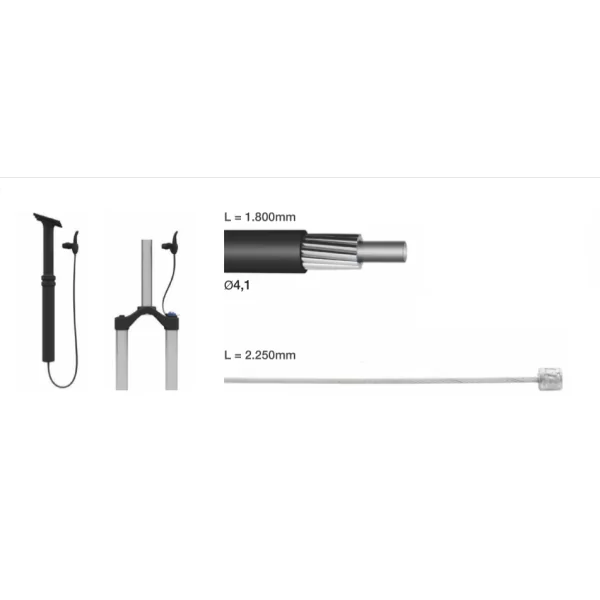 Kabelset Elvedes voor dropper zadelpen / remote lock-out