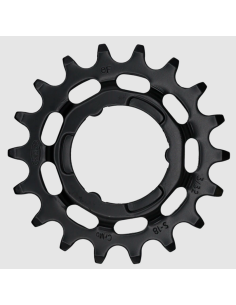 Tandwiel KMC Voor Shimano 18T O-MO Staal 3/32 inch - Zwart