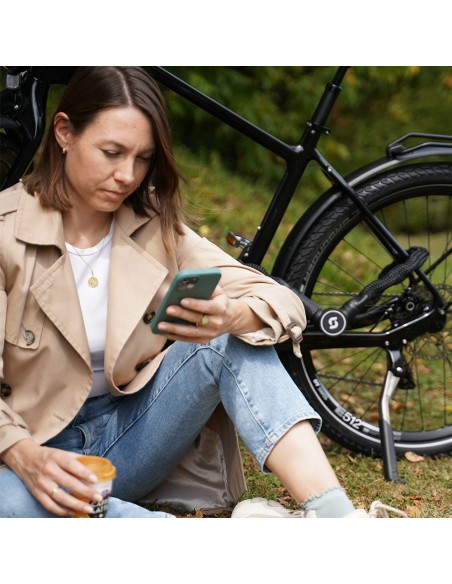 Kettingslot Serea Bold - 125 cm - zwart - ART2 keurmerk