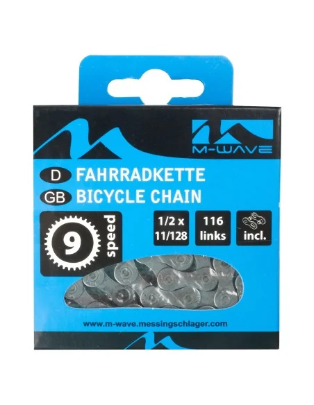 Ketting 9 speed M-Wave 1/2 x 11/128" 116 schakels