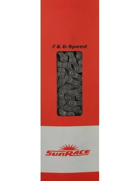 Ketting 6/7 speed Sunrace CNM54 116 links - grijs