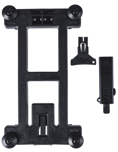 MIK adapterplaat Basil 2.0 afsluitbaar - zwart
