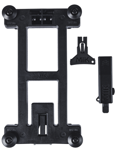 MIK adapterplaat Basil 2.0 afsluitbaar - zwart