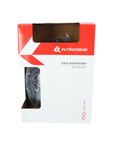 Fietshelm Kross Road Pro L (58-62 cm) - zwart