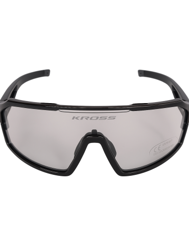 Fietsbril Kross Fly UV400 meekleurende lenzen - zwart frame