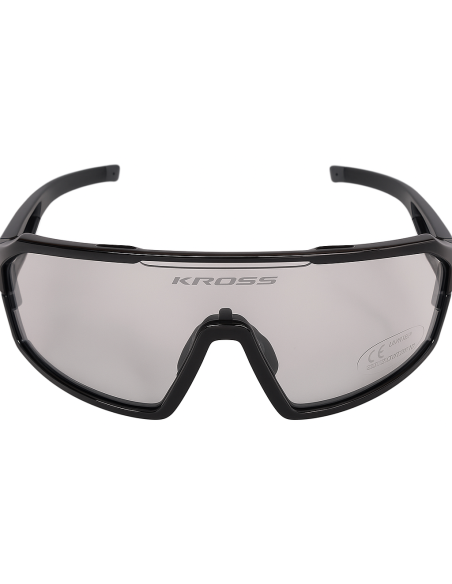 Fietsbril Kross Fly UV400 meekleurende lenzen - zwart frame