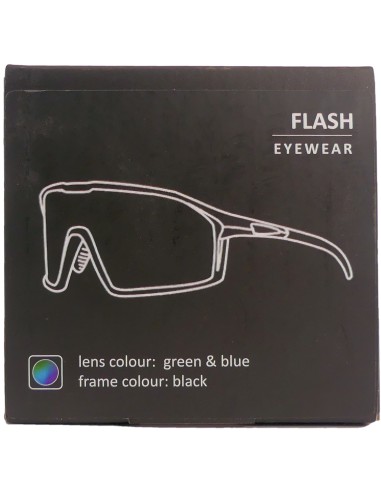Fietsbril Kross Flash UV400 gepolariseerde lenzen - zwart frame