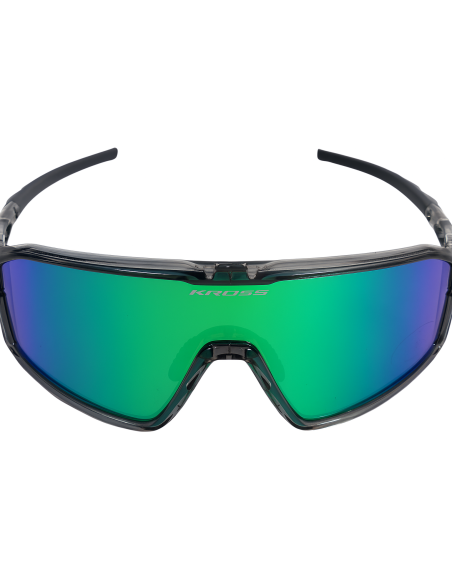 Fietsbril Kross Flash UV400 gepolariseerde lenzen - zwart frame