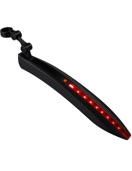 Mirage achterspatbord op zadelpen met QR en LED-strip 24-29 inch